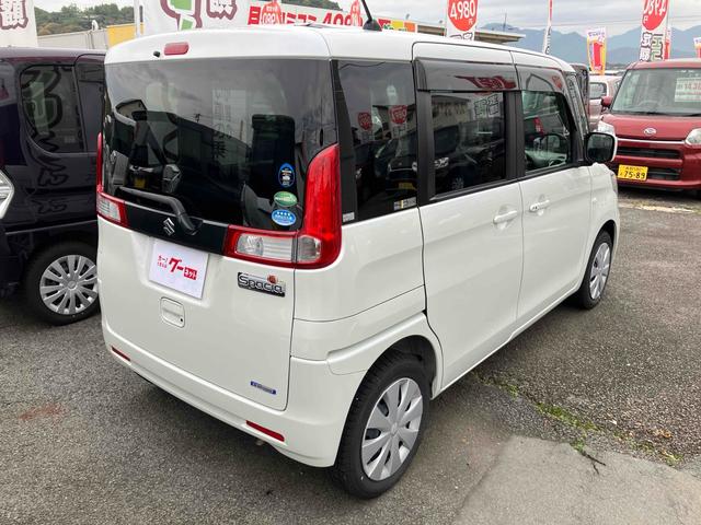 スペーシア Ｘ　全周囲カメラ　両側スライド・片側電動　ナビ　ＴＶ　レーンアシスト　衝突被害軽減システム　オートライト　スマートキー　アイドリングストップ　シートヒーター　ベンチシート　ＣＶＴ　盗難防止システム　ＡＢＳ（4枚目）