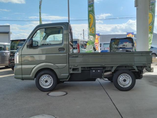 キャリイトラック ＫＣエアコン・パワステ農繁仕様　届出済未使用車　５ＭＴ　４ＷＤ　コーナーセンサー　オートライト　エアコン　パワステ　パワーウィンドウ　農繁　デフロック　アイビーグリーンメタリック　キーレス　アイドリングストップ　ＡＢＳ（41枚目）