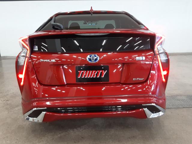 プリウス Sツーリングセレクション 4WD 寒冷地仕様 社外エアロ リモコンエンジンスターター 黒革シート シートヒーター ナビ フルセグTV バックカメラ ドライブレコーダー 前ガラス熱線 LEDヘッドライト LEDフォグ(44枚目)