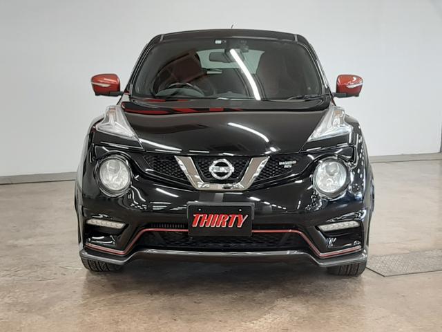 ジューク ニスモ　ＲＳ　４ＷＤ　後期　純正ナビ　フルセグＴＶ　アラウンドビューモニター　ドライブレコーダー　レカロハーフレザーシート　オートライト　ＨＩＤ　パドルシフト　Ｄ－ＭＯＤＥ　Ｂｌｕｅｔｏｏｔｈ　ＥＴＣ　ターボ（15枚目）