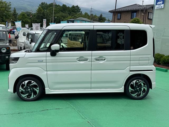 スペーシアカスタム ハイブリッドXSターボ 4WD ターボ セーフティサポート 両側パワースライドドア クルーズコントロール スマートキー シートヒーター ステアリングヒーター 修復歴無し 走行距離5km(6枚目)