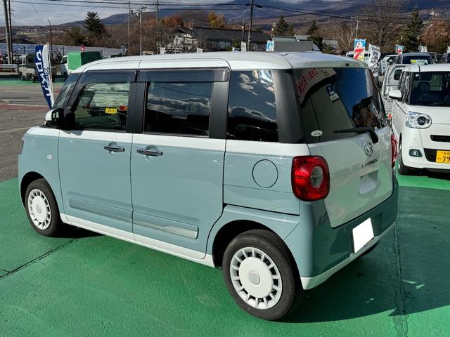 ムーヴキャンバス ストライプスＧターボ　４ＷＤ　ナビ　フルセグ　ＣＤ　ＤＶＤ　バックカメラ　クルーズコントロール　スマートアシスト　シートヒーター　エンジンスターター　スマートキー　両側電動スライドドア　修復歴無し　走行距離１４，２５５ｋｍ（7枚目）