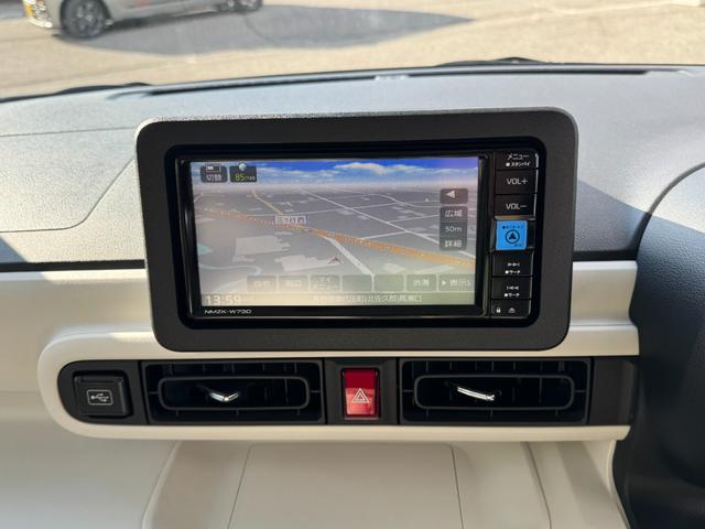 ムーヴキャンバス ストライプスＧターボ　４ＷＤ　ナビ　フルセグ　ＣＤ　ＤＶＤ　バックカメラ　クルーズコントロール　スマートアシスト　シートヒーター　エンジンスターター　スマートキー　両側電動スライドドア　修復歴無し　走行距離１４，２５５ｋｍ（17枚目）