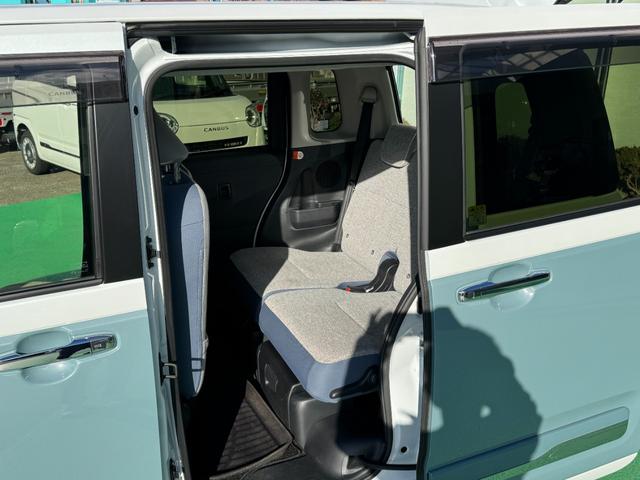 ムーヴキャンバス ストライプスＧターボ　４ＷＤ　ナビ　フルセグ　ＣＤ　ＤＶＤ　バックカメラ　クルーズコントロール　スマートアシスト　シートヒーター　エンジンスターター　スマートキー　両側電動スライドドア　修復歴無し　走行距離１４，２５５ｋｍ（49枚目）