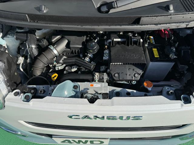 ムーヴキャンバス ストライプスＧターボ　４ＷＤ　ナビ　フルセグ　ＣＤ　ＤＶＤ　バックカメラ　クルーズコントロール　スマートアシスト　シートヒーター　エンジンスターター　スマートキー　両側電動スライドドア　修復歴無し　走行距離１４，２５５ｋｍ（55枚目）