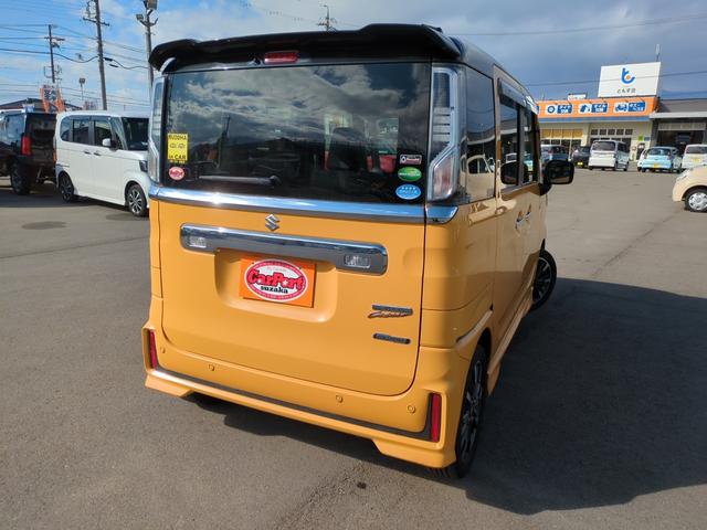 スペーシアカスタム ハイブリッドＸＳ　アウトレット　４ＷＤ車　キーレスエントリー　アイドルストップ　オートハイビーム　シートＨ　フルフラットシート　ＬＥＤヘッドライト　衝撃安全ボディー　オートライト　オートエアコン　ベンチシート（2枚目）