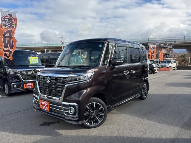 スペーシアカスタム ハイブリッドＸＳ　２ＷＤ　スマキー　ソナー　キーレスエントリー　アイドルストップ　オートハイビーム　フルフラットシート　ＬＥＤヘッドライト　衝撃安全ボディー　オートライト　オートエアコン　ベンチシート　Ｗエアバッグ（7枚目）