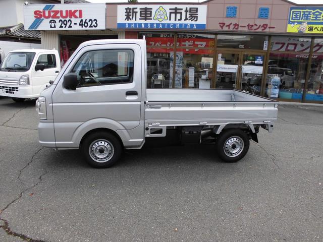 キャリイトラック KCエアコン・パワステ農繁仕様 切替式4WD・5速マニュアル・ハイビームアシスト付LEDオートライト・4枚リーフ・荷台LED作業灯・ゲートチェーン・アイドリングストップ・リアパーキングアシスト・デフロック・キーレス・パワーウインドー(3枚目)