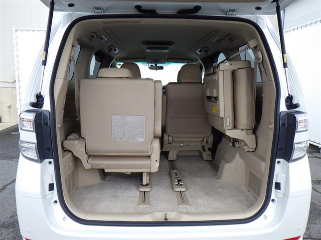 ヴェルファイアハイブリッド Ｘ　４ＷＤ　フルセグ　ＨＤＤナビ　ＤＶＤ再生　後席モニター　バックカメラ　ＥＴＣ　ドラレコ　両側電動スライド　ＨＩＤヘッドライト　乗車定員７人　３列シート（34枚目）