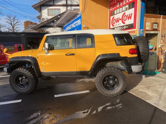 ＦＪクルーザー カラーパッケージ　リフトアップ　社外ナビ　バックカメラ　社外アルミ（8枚目）