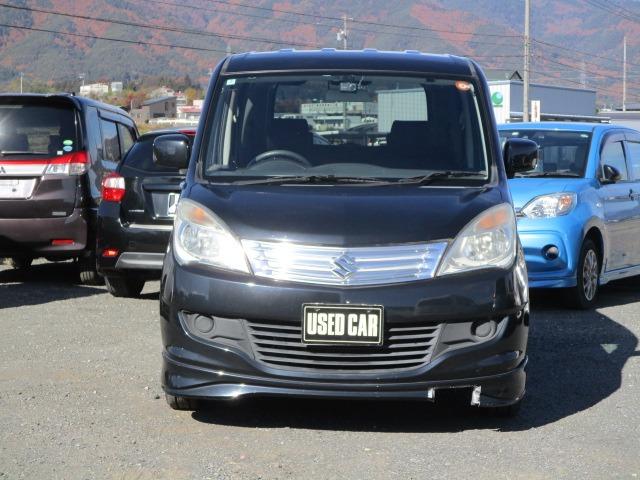 ソリオ Ｘ　４ＷＤ　社外ナビ　ＴＶ　両側スライド片側電動　プッシュスタート　インテリキー　純正アルミホイール　オイル交換済み（2枚目）