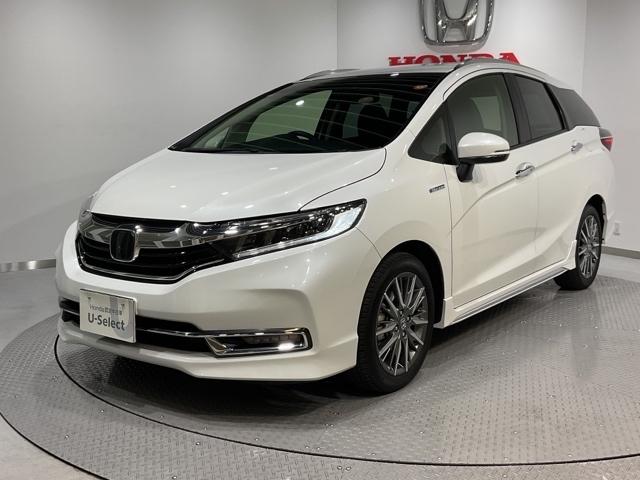 シャトル ハイブリッドZホンダセンシング いまコレ+新品マット付 衝突軽減 カーテンエアバック LEDライト 前席シートヒーター イモビ Bカメラ クルコン DVD パワーウィンドウ ナビTV 地デジ ETC スマートキー オートエアコン(4枚目)