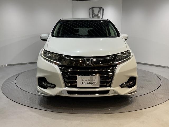 オデッセイ アブソルート・ホンダセンシング LEDヘッドランプ iストップ フルセグテレビ キーフリー バックモニター ナビTV Pシート オートクルーズコントロール ウォークスルー サイドエアバッグ DVD(3枚目)