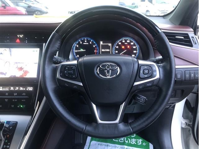 ハリアー プログレス　メタル　アンド　レザーパッケージ　衝突軽減システム　ＬＥＤヘッド　黒革シート　フルセグＴＶ　ドラレコ　盗難防止装置　電動シート　ミュージックプレイヤー接続可　スマートキー　ＥＴＣ　横滑り防止機能　ＡＢＳ　ＤＶＤ再生　ワンオーナー　ＡＷ（15枚目）