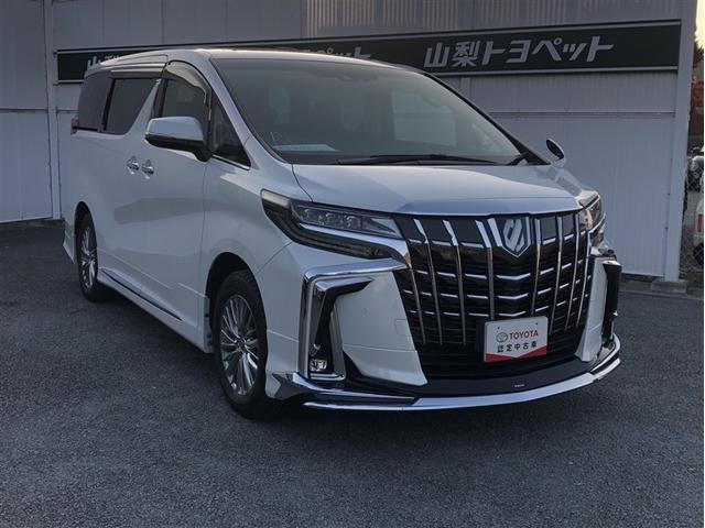 アルファードハイブリッド ＳＲ　Ｃパッケージ　点検記録簿　サンル－フ　ワンオナ　エアロ　バックモニター　オートエアコン　ＬＥＤ　横滑り防止機能　ＡＢＳ　イモビ　ＡＣ１００Ｖ電源　アルミ　ドライブレコーダー　ナビ＆ＴＶ　４ＷＤ　３列シート　Ｐシート（3枚目）