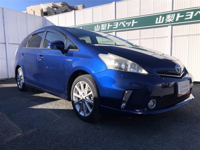 プリウスα Ｇツーリングセレクション　１オーナー　イモビ　ナビＴＶ　カーテンエアバッグ　パワーウインドウ　パワーステアリング　ＬＥＤ　定期点検記録簿　フルセグテレビ　オートクルーズ　ＥＴＣ車載器　アルミ　エアコン　ＤＶＤ可　横滑り防止（3枚目）