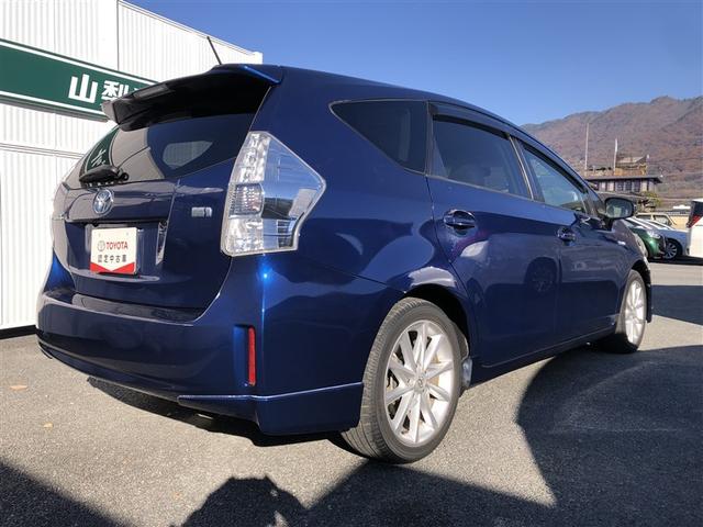 プリウスα Ｇツーリングセレクション　１オーナー　イモビ　ナビＴＶ　カーテンエアバッグ　パワーウインドウ　パワーステアリング　ＬＥＤ　定期点検記録簿　フルセグテレビ　オートクルーズ　ＥＴＣ車載器　アルミ　エアコン　ＤＶＤ可　横滑り防止（5枚目）