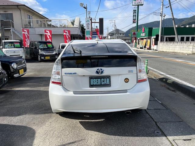 プリウス G バッテリー交換済 コーティング済 縦列ガイド付Bカメラ ドラレコ ETC メッキモール&ドアノブ 除菌イオン清浄機 ナビTV Bluetooth クルコン BALMINUMアルミ 本革巻ハンドル SD(14枚目)