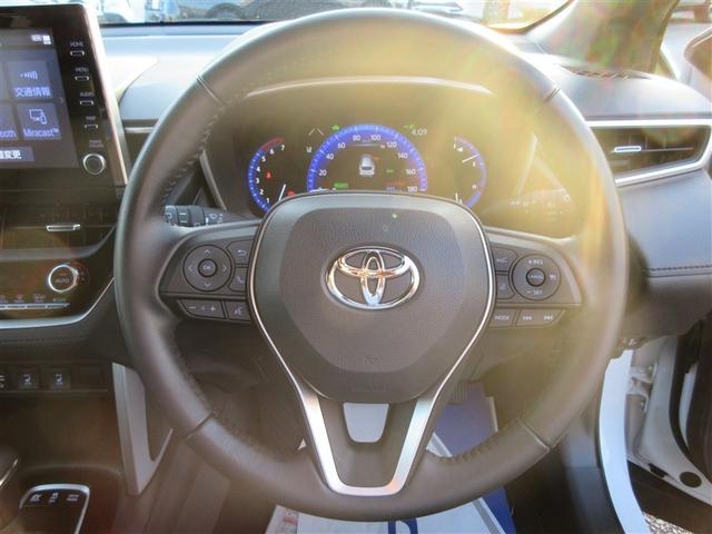 カローラクロス ハイブリッド Z 4WD メモリーナビ ミュージックプレイヤー接続可 バックカメラ 衝突被害軽減システム ETC ドラレコ LEDヘッドランプ ワンオーナー 記録簿(16枚目)