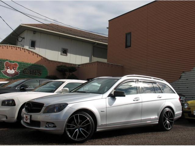 Cクラスステーションワゴン C300 ステーションワゴン アバンギャルド V6 3.0 右ハンドル 社外18インチアルミホイール 新品S-LOOKインナーブラックLEDユーロヘッドライト シーケンシャルウインカー ブラックグリル 純正HDナビTV 車検令和9年2月(2枚目)