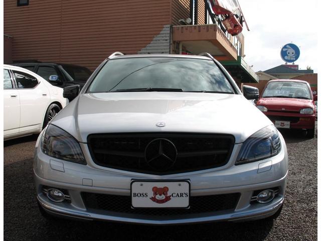 Cクラスステーションワゴン C300 ステーションワゴン アバンギャルド V6 3.0 右ハンドル 社外18インチアルミホイール 新品S-LOOKインナーブラックLEDユーロヘッドライト シーケンシャルウインカー ブラックグリル 純正HDナビTV 車検令和9年2月(10枚目)