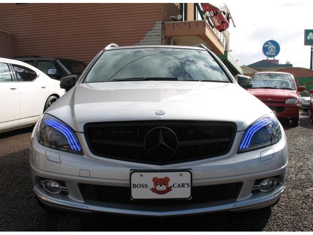 Cクラスステーションワゴン C300 ステーションワゴン アバンギャルド V6 3.0 右ハンドル 社外18インチアルミホイール 新品S-LOOKインナーブラックLEDユーロヘッドライト シーケンシャルウインカー ブラックグリル 純正HDナビTV 車検令和9年2月(12枚目)