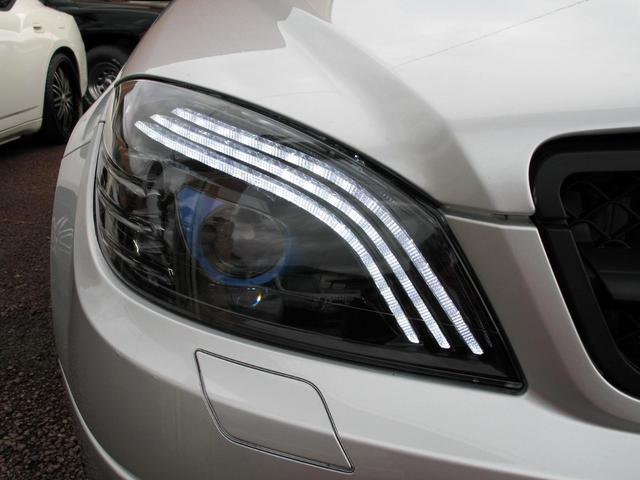 Cクラスステーションワゴン C300 ステーションワゴン アバンギャルド V6 3.0 右ハンドル 社外18インチアルミホイール 新品S-LOOKインナーブラックLEDユーロヘッドライト シーケンシャルウインカー ブラックグリル 純正HDナビTV 車検令和9年2月(64枚目)