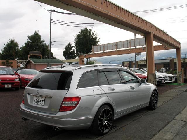 Cクラスステーションワゴン C300 ステーションワゴン アバンギャルド V6 3.0 右ハンドル 社外18インチアルミホイール 新品S-LOOKインナーブラックLEDユーロヘッドライト シーケンシャルウインカー ブラックグリル 純正HDナビTV 車検令和9年2月(68枚目)