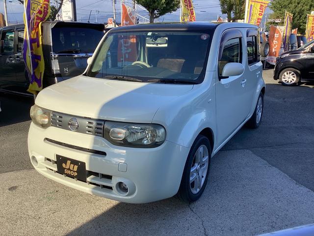 キューブ １５Ｇ　ナビ　バックカメラ　キーレス　ワンセグ　ガラスルーフ　車検整備付（5枚目）