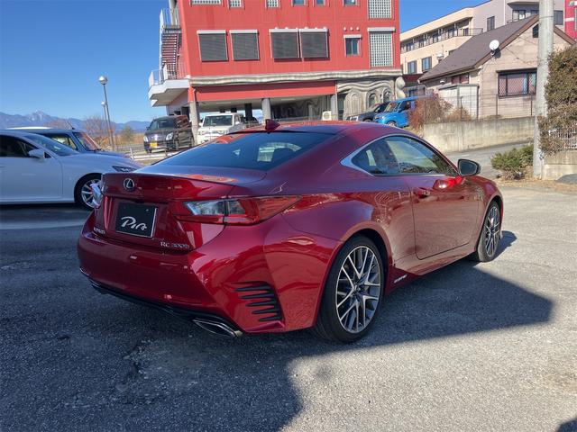 RC RC300h Fスポーツ 前後ドライブレコーダー 純正メモリーナビ ブルーレイ Bluetooth バックカメラ ETC2.0車載器 本革シートヒーター&エアコン ハンドルヒーター 三眼lEDヘッドライト 走行44000Km台(20枚目)