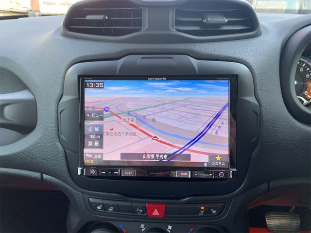 ジープ・レネゲード リミテッド　カロッツェリア８インチＳＤナビ・フルセグ・Ｂｌｕｅｔｏｏｔｈオーディオ・Ｂカメラ・黒本革シート・シートヒーター・ブラインドスポットモニター・レーンキープ・クルーズコントロール（26枚目）