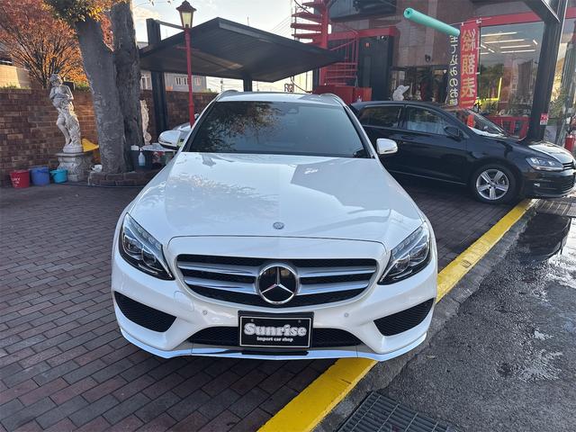 ☆ベンツＣクラス　ステーションワゴンＣ２００スポーツ（本革仕様）オプションカラーダイヤモンドホワイト☆ワンオーナー車