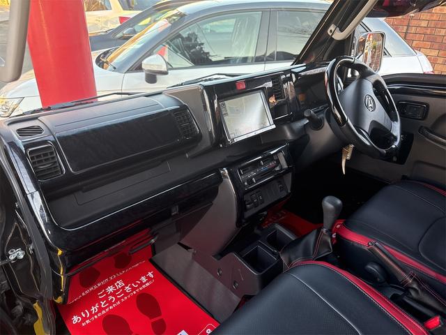 ハイゼットトラック ジャンボ ジャンボ 4WD デフロック付 LEDヘッド エアコン パワステ パワーウインド ワイドサイドバイザー 14インチ社外アルミ&マッドタイヤ ドライブレコーダー ETC 社外ステアリング シートカバー(38枚目)