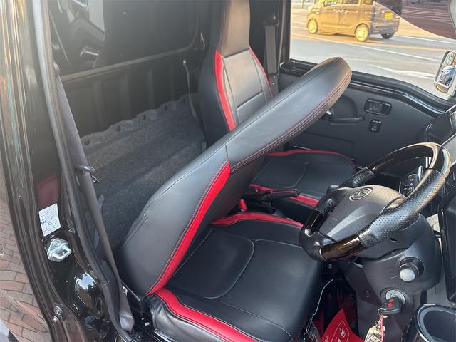 ハイゼットトラック ジャンボ ジャンボ 4WD デフロック付 LEDヘッド エアコン パワステ パワーウインド ワイドサイドバイザー 14インチ社外アルミ&マッドタイヤ ドライブレコーダー ETC 社外ステアリング シートカバー(42枚目)