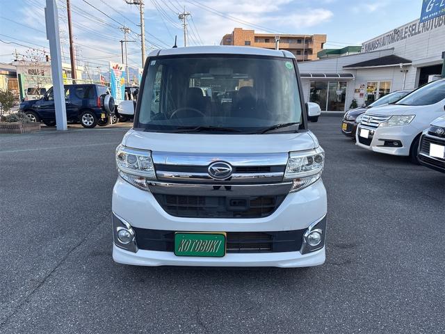 タント カスタムＸ　ＳＡ　両側電動スライドドア　純正ナビ・ＴＶ　Ｂｌｕｅｔｏｏｔｈ　ＥＴＣ　バックカメラ　アイドリングストップ　ＬＥＤ　ドアバイザー　電動格納ミラー　衝突被害軽減システム　衝突安全ボディー　盗難防止システム（3枚目）