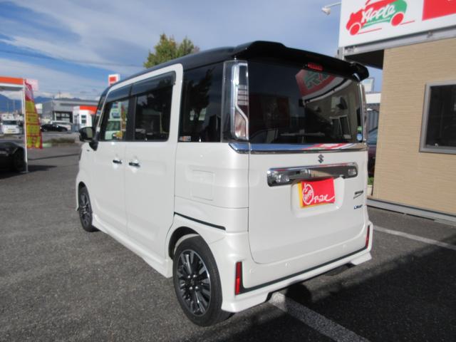 スペーシアカスタム ハイブリッドＸＳターボ　１年走行無制限保証　除菌シートクリーニング　デュアルカメラブレーキサポート　ナビ　Ｂｌｕｅｔｏｏｔｈ　地デジ　両側パワースライドドア　ＬＥＤライト　ハーフレザーシート　ドラレコ　ＥＴＣ　スマートキー（4枚目）