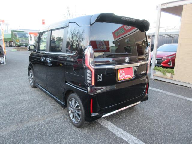 Ｎ－ＢＯＸカスタム Ｌ　ホンダセンシング　１年走行無制限保証　除菌シートクリーニング　ナビ　バックカメラ　フルセグＴＶ　Ｂｌｕｅｔｏｏｔｈ　ＤＶＤビデオ　両側パワースライドドア　ＬＥＤライト　シートヒーター　プッシュスタート（4枚目）