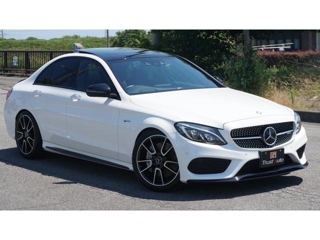 C43 4マチック エクスクルーシブPKG 新品H&Rダウンサス・ZEES Schllenzerマフラー・パノラミックスライディングルーフ・STホイールスペーサー・AMG19AW・エアバランスPKG・レーダーセーフティ・禁煙車・記録簿(2枚目)