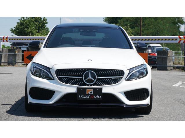 C43 4マチック エクスクルーシブPKG 新品H&Rダウンサス・ZEES Schllenzerマフラー・パノラミックスライディングルーフ・STホイールスペーサー・AMG19AW・エアバランスPKG・レーダーセーフティ・禁煙車・記録簿(3枚目)