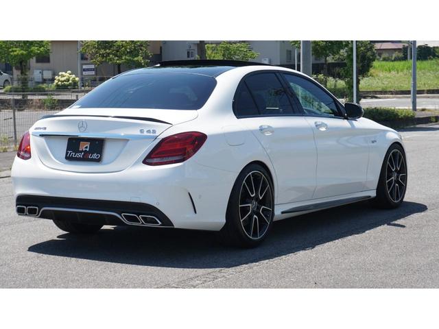 C43 4マチック エクスクルーシブPKG 新品H&Rダウンサス・ZEES Schllenzerマフラー・パノラミックスライディングルーフ・STホイールスペーサー・AMG19AW・エアバランスPKG・レーダーセーフティ・禁煙車・記録簿(8枚目)