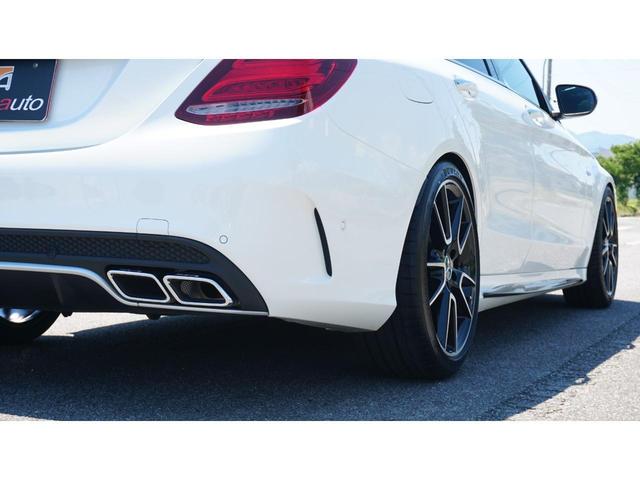 C43 4マチック エクスクルーシブPKG 新品H&Rダウンサス・ZEES Schllenzerマフラー・パノラミックスライディングルーフ・STホイールスペーサー・AMG19AW・エアバランスPKG・レーダーセーフティ・禁煙車・記録簿(17枚目)