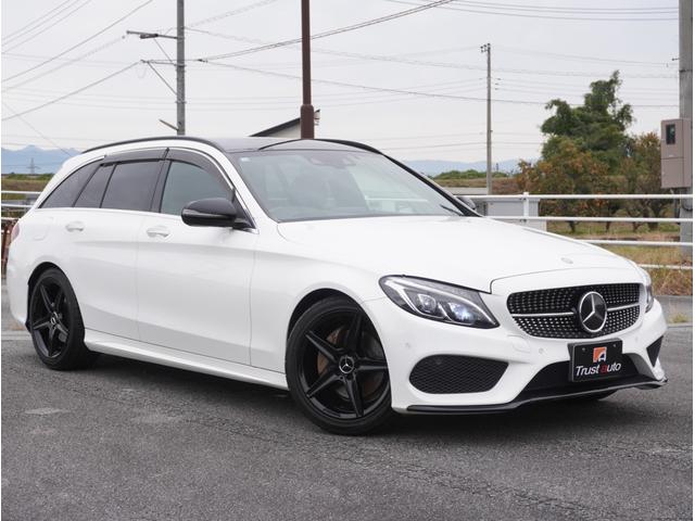 Ｃクラスステーションワゴン Ｃ２００　ステーションワゴン　スポーツ　レーダーセーフティＰＫＧ・ルーフ　ルーフレール　ドアミラー　カスタムブラックペイント・ＡＭＧ１８ＡＷ・ＬＥＤヘッド・エアサス・ヘッドアップディスプレイ・純正ＨＤＤナビ・地デジ・Ｂカメラ・純正ドラレコ（2枚目）