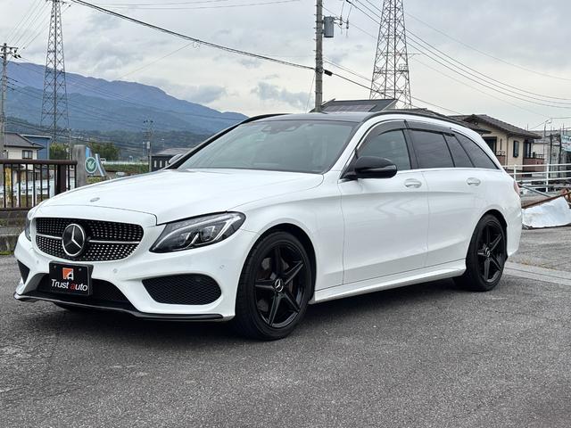 Ｃクラスステーションワゴン Ｃ２００　ステーションワゴン　スポーツ　レーダーセーフティＰＫＧ・ルーフ　ルーフレール　ドアミラー　カスタムブラックペイント・ＡＭＧ１８ＡＷ・ＬＥＤヘッド・エアサス・ヘッドアップディスプレイ・純正ＨＤＤナビ・地デジ・Ｂカメラ・純正ドラレコ（4枚目）