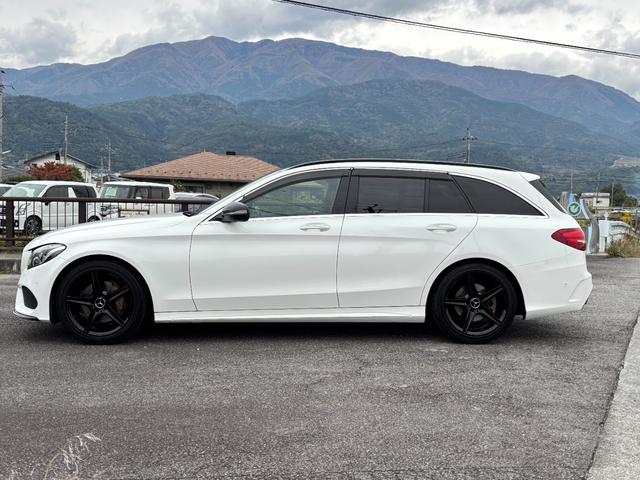 Ｃクラスステーションワゴン Ｃ２００　ステーションワゴン　スポーツ　レーダーセーフティＰＫＧ・ルーフ　ルーフレール　ドアミラー　カスタムブラックペイント・ＡＭＧ１８ＡＷ・ＬＥＤヘッド・エアサス・ヘッドアップディスプレイ・純正ＨＤＤナビ・地デジ・Ｂカメラ・純正ドラレコ（5枚目）