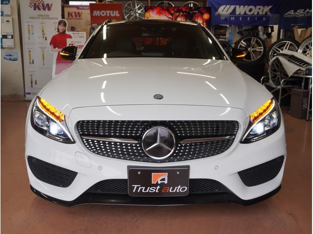 Ｃクラスステーションワゴン Ｃ２００　ステーションワゴン　スポーツ　レーダーセーフティＰＫＧ・ルーフ　ルーフレール　ドアミラー　カスタムブラックペイント・ＡＭＧ１８ＡＷ・ＬＥＤヘッド・エアサス・ヘッドアップディスプレイ・純正ＨＤＤナビ・地デジ・Ｂカメラ・純正ドラレコ（17枚目）