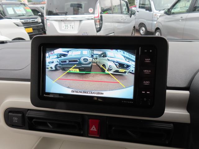 ムーヴキャンバス ストライプスX 4WD バックカメラ 両側電動スライドドア ナビ クリアランスソナー 衝突被害軽減システム スマートキー アイドリングストップ 電動格納ミラー ベンチシート CVT 盗難防止システム ABS ESC(4枚目)