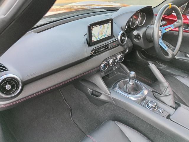 ロードスター Ｓレザーパッケージ☆ナビ☆バックカメラ☆ＢＯＳＥサウンド☆　☆６速ＭＴ☆ＴＥＩＮ車高調☆ＢＯＳＥサウンド☆ＭＯＭＯステアリング☆バレンティＬＥＤテール☆スマートシティブレーキ☆ブラインドスポットモニタリング☆ナビ☆Ｂｌｕｅｔｏｏｔｈ接続☆ブラックレザーシート☆（45枚目）