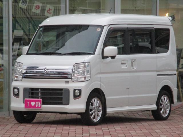 エブリイワゴン ＰＺターボ　衝突回避ブレーキシステム／禁煙車／ナビ／ワンセグＴＶ／バックモニター／ＥＴＣ／ＨＩＤ／オートエアコン／盗難防止システム／衝突安全ボディ／アンチロックブレーキシステム／ダブルエアバッグ／プッシュスタート（2枚目）