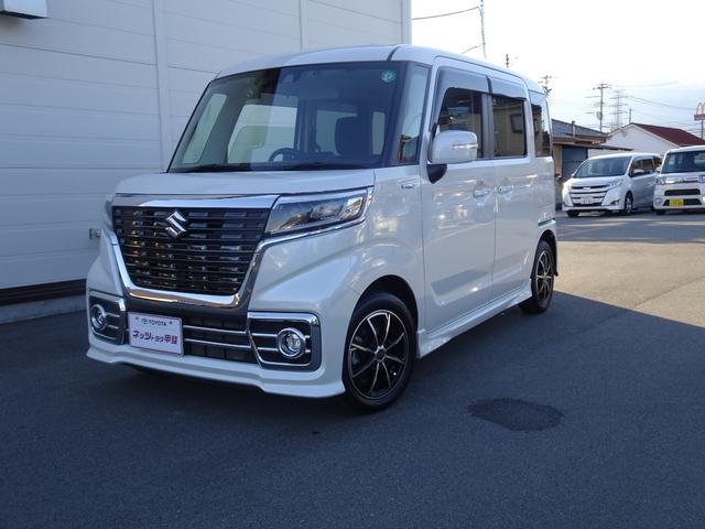 スペーシアカスタム ハイブリッドGS 衝突軽減ブレーキ・踏み間違い防止・SDナビ・バックモニター・ETC・ドラレコ・Bluetoothオーディオ・片側パワースライドドア・オートエアコン・シートヒーター・パンク修理キット・ロングラン保証(5枚目)