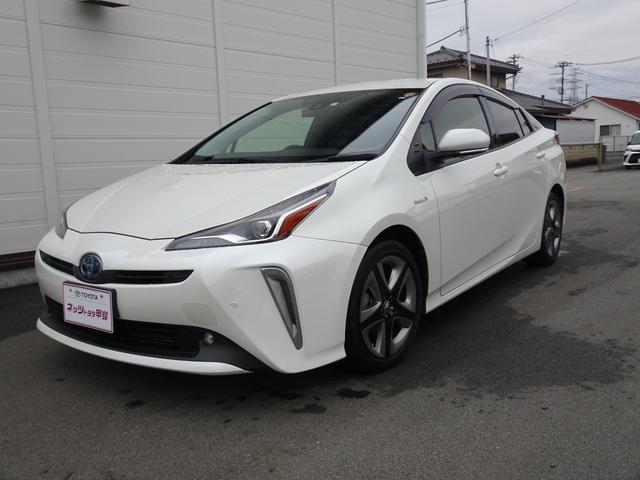 プリウス Ｓツーリングセレクション　ワンオーナー・ＴＳＳ（対車両・歩行者）ＩＣＳ・８インチＳＤナビ・バックモニター・ＥＴＣ・ドラレコ・Ｂｌｕｅｔｏｏｔｈオーディオ・合皮シート・シートヒーター・純正アルミ・保証書・取説・ロングラン保証（5枚目）